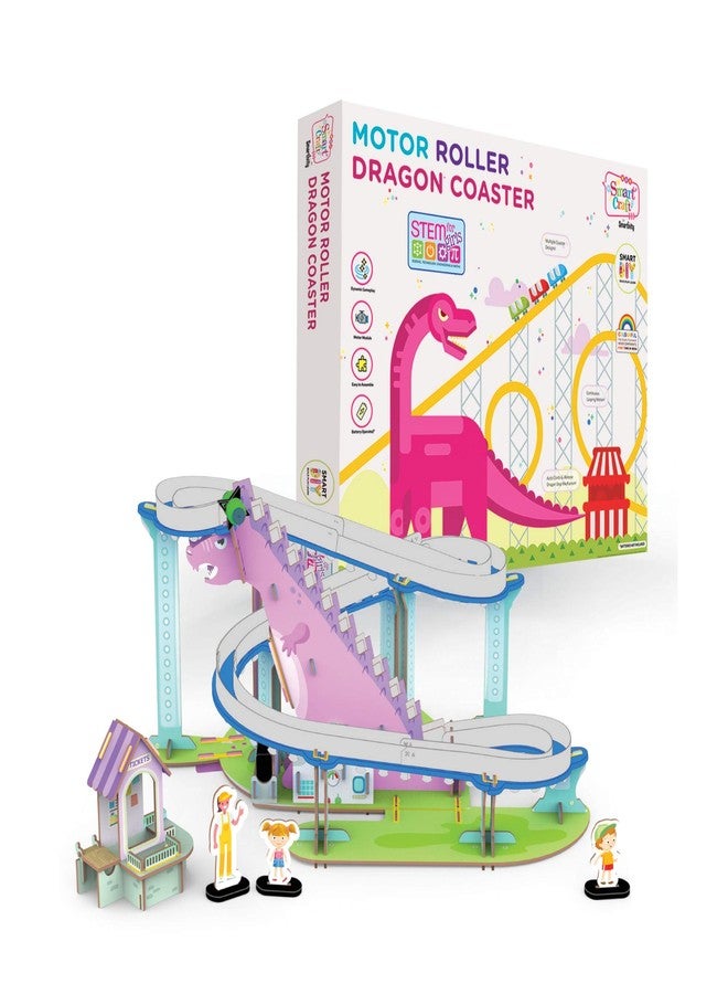 سمارتيفيتي لعبة قطار التنين الدوار من سمارتيفيتي موتور، لعبة تعليمية وتفاعلية، متعددة الألوان، مناسبة للفتيات، سهلة التركيب والتعلم والبناء. - Image 1